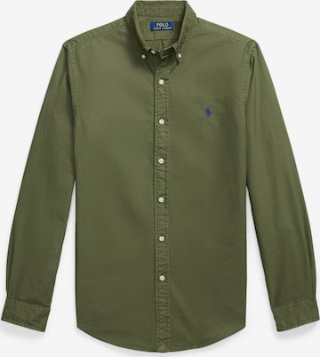 Polo Ralph Lauren - Ajuste estrecho Camisa en verde: frente