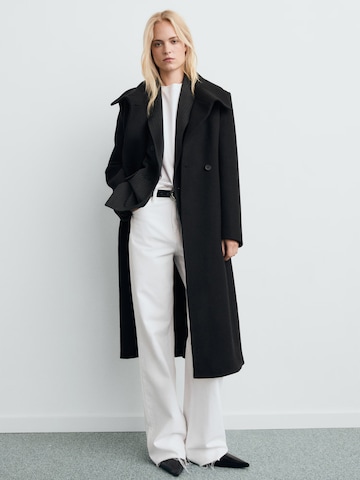 MANGO Преходно палто 'SIRENITA' в черно