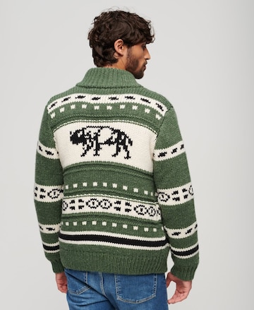 Superdry Knit Cardigan in Green