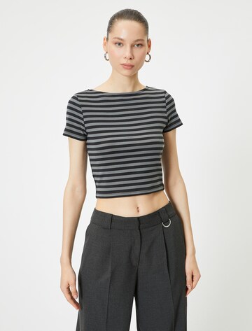 Koton T-Shirt in Grau: Vorderseite