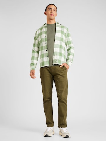 Only & Sons Slim fit Skjorta 'GUDMUND' i grön