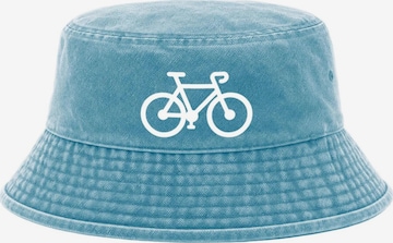 Neverless Hut 'Fahrrad' in Blau: Vorderseite