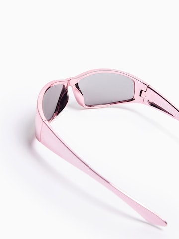 Lunettes de soleil Bershka en rose