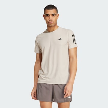 ADIDAS PERFORMANCE Performance Shirt 'Own the Run' in Beige: front