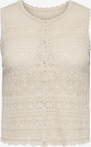 ONLY Carmakoma Neuleliivi 'CARLUZA' värissä beige: etupuoli
