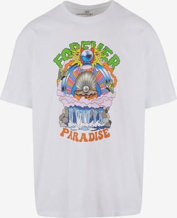 T-Shirt 'Paradise' MT Upscale en blanc : devant
