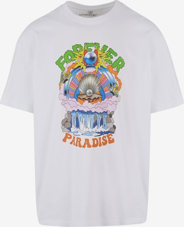 MT Upscale Tričko 'Paradise' – bílá: přední strana