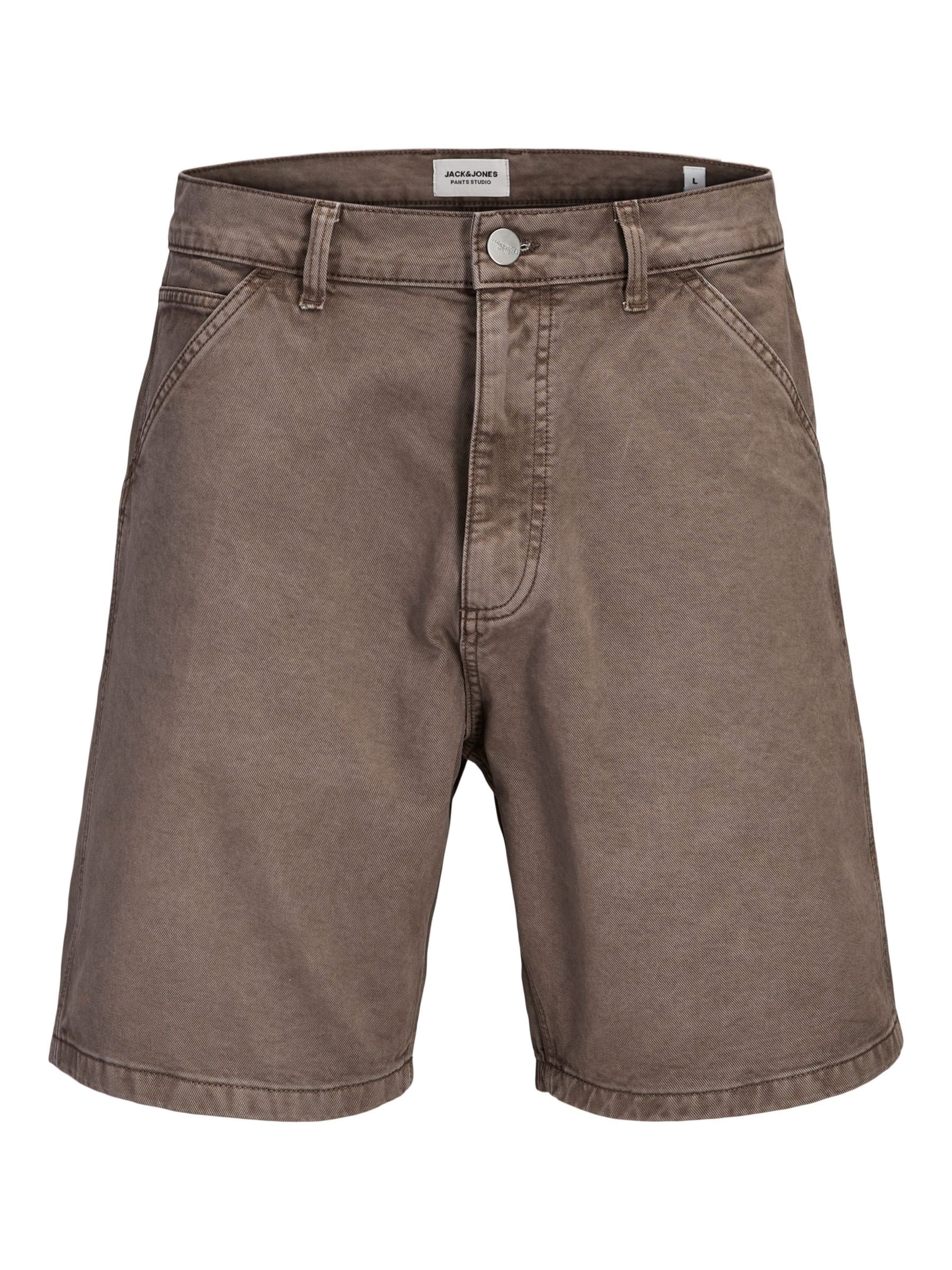 JACK & JONES Baggy Jeans in Bruin: voorkant