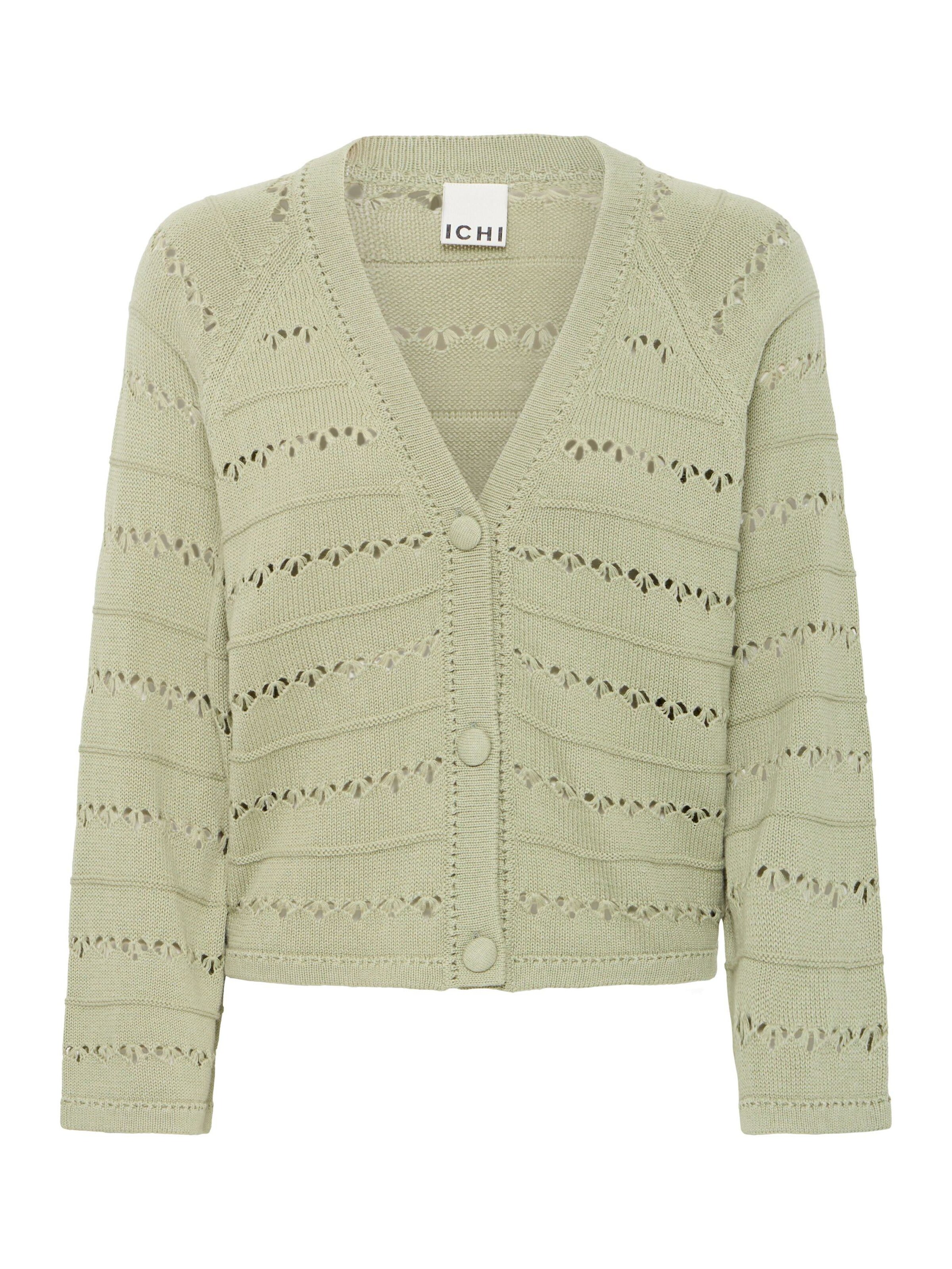 Cardigan ' IHLALUHA ' ICHI en vert : devant