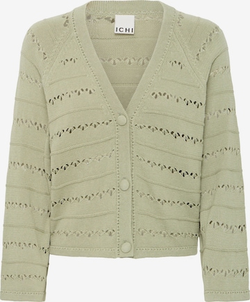 Cardigan ' IHLALUHA ' ICHI en vert : devant