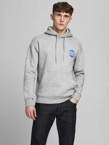 JACK & JONES Sweatshirt 'JORColton' in Grey: front