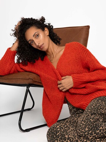 SASSYCLASSY Oversized Cardigan in Red