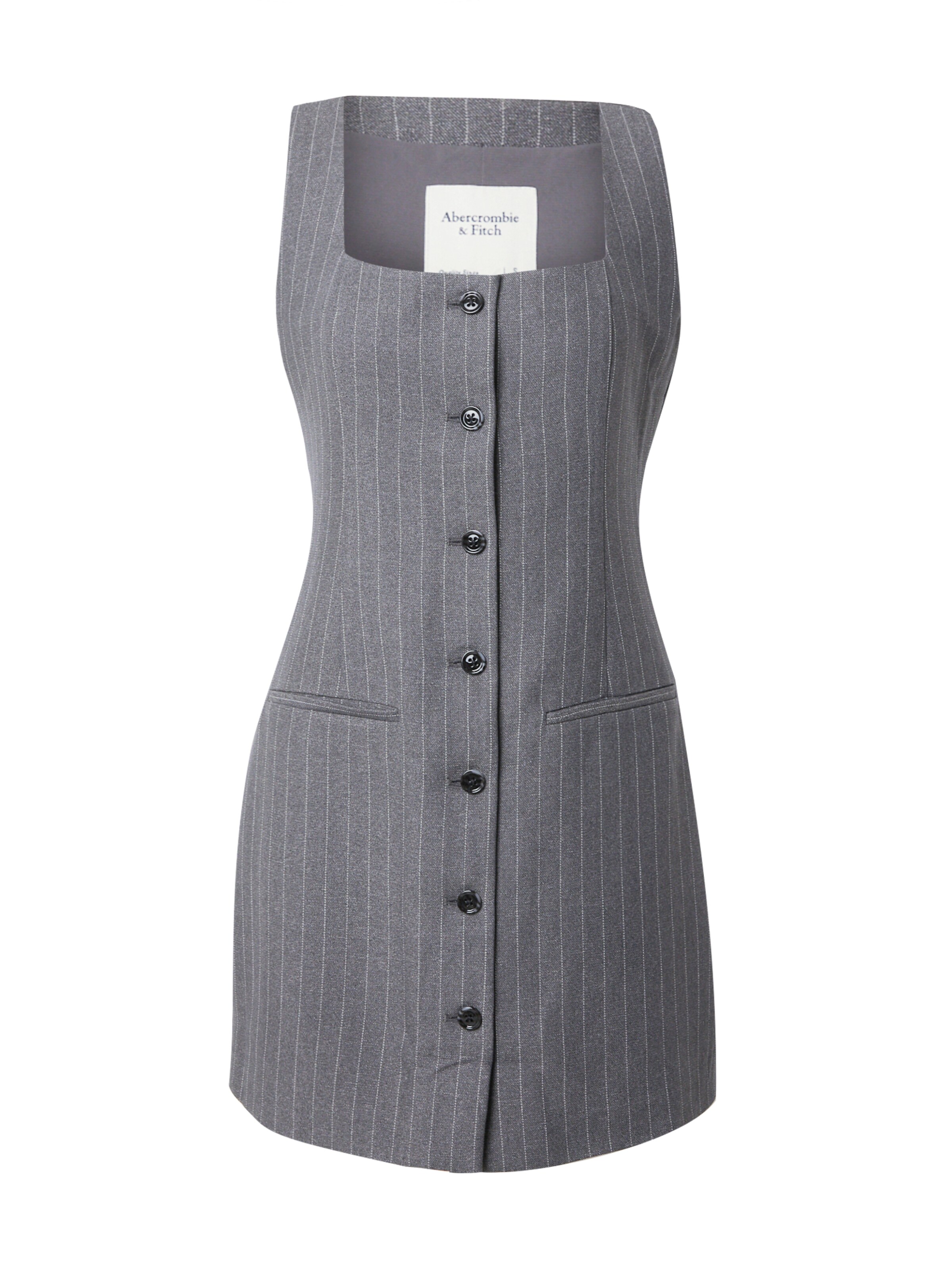 Abercrombie & Fitch Jurk in Grijs: voorkant