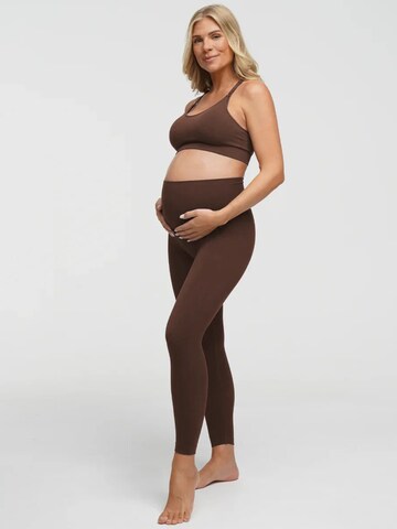 cfab (formerly creamy fabrics) Skinny Leggings 'Seamless Umstandsleggings' in Bruin