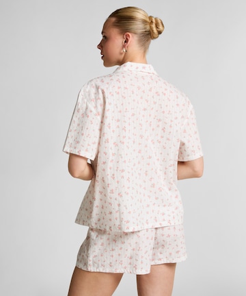 Hunkemöller Korte pyjama in Wit