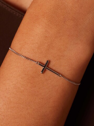 Lucardi Bracelet 'Basic' in Silver: front