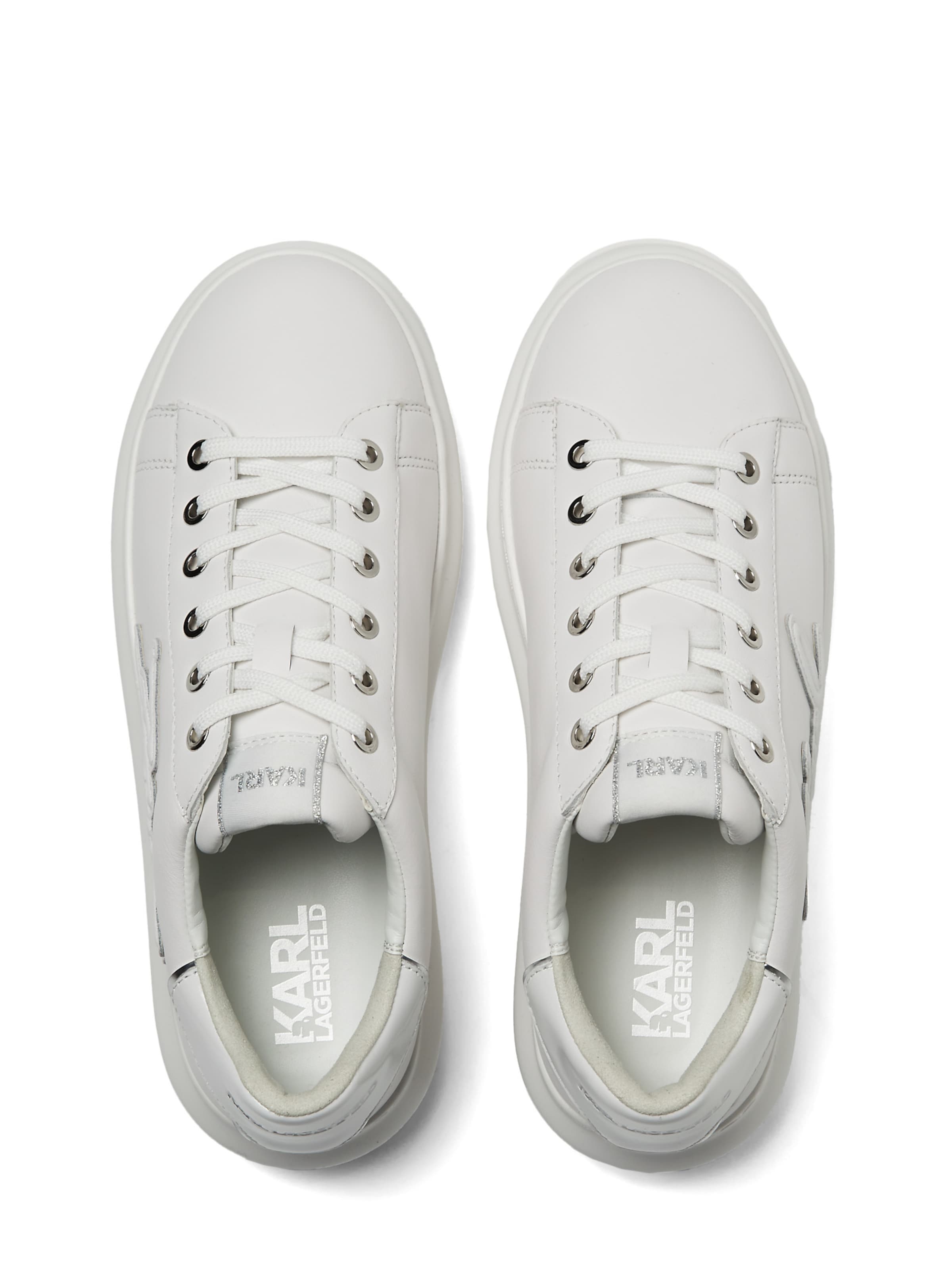 Karl Lagerfeld Trainers ' KAPRI SIGNIA NIEDRIGE SNEAKER ' in White