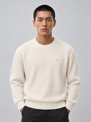 Lowkey - Jersey 'Heavyweight Knit Sweater Strickpullover' en beige
