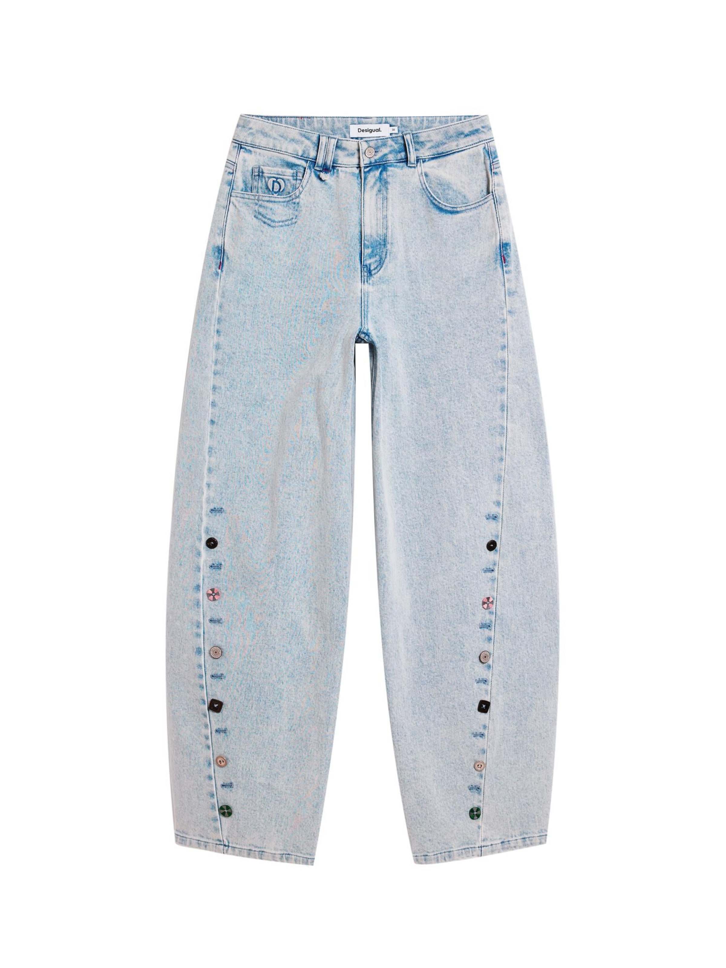 Desigual Normální Džíny – modrá: přední strana