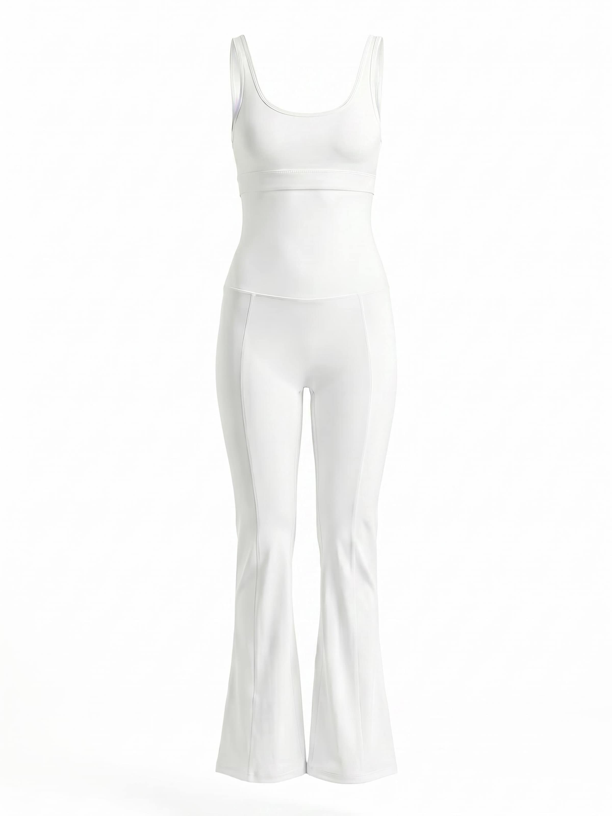 LOTUSCRAFTS Athletic Bodysuit 'DANA Overall' in White: front