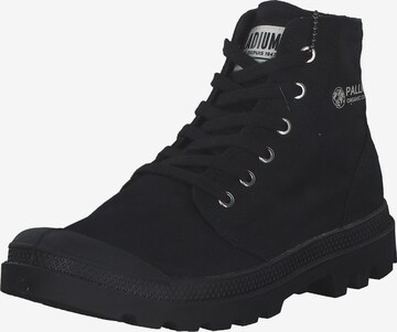 Palladium Lace-Up Ankle Boots 'Pampa' in Black: front
