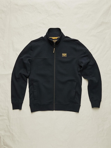 Giacca di mezza stagione 'Sweatshirt with jacquard pattern and flight pocket' di PME Legend in blu