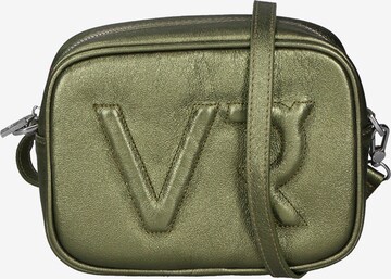 Borsa a tracolla 'Borsa a Tracolla Donna Pelle Laminata con Zip' di Virginia Rhinè in verde: frontale