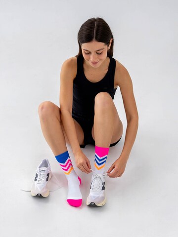 INCYLENCE Athletic Socks 'VOLTS' in Blue: front