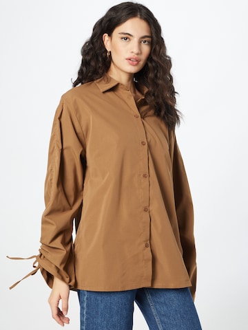 Camicia da donna di Misspap in marrone: frontale