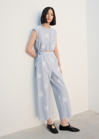 MANGO Loosefit Hose 'Lolo' in Blau: Vorderseite