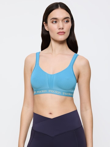 TRIUMPH Bralette Sports bra ' Triaction Energy Lite ' in Blue: front