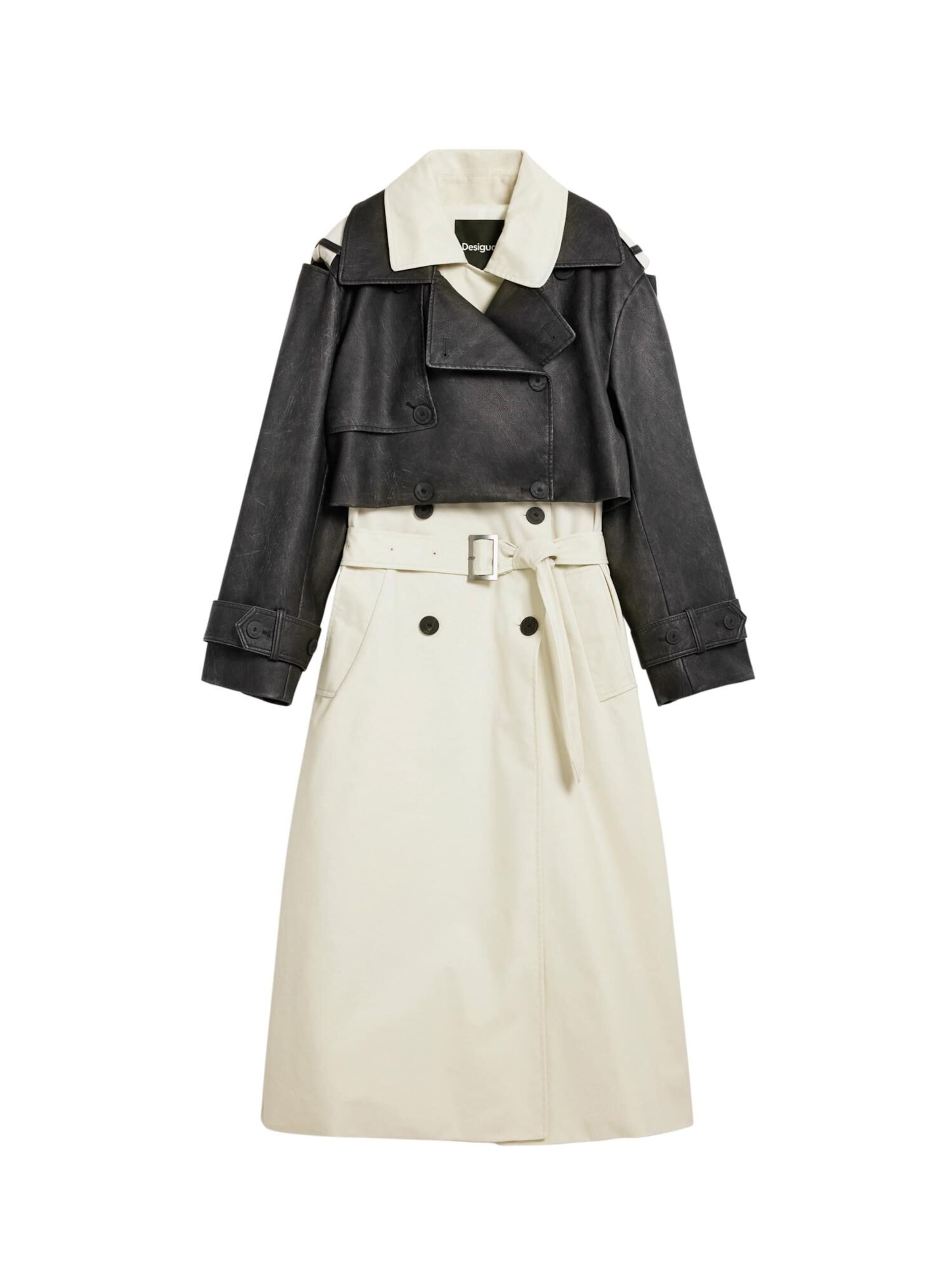 DesigualPrijelazni kaput - bijela boja: prednji dio