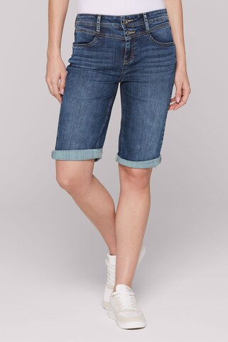 Soccx Regular Jeans in Blue: front