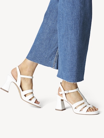 TAMARIS Strap Sandals in White: front