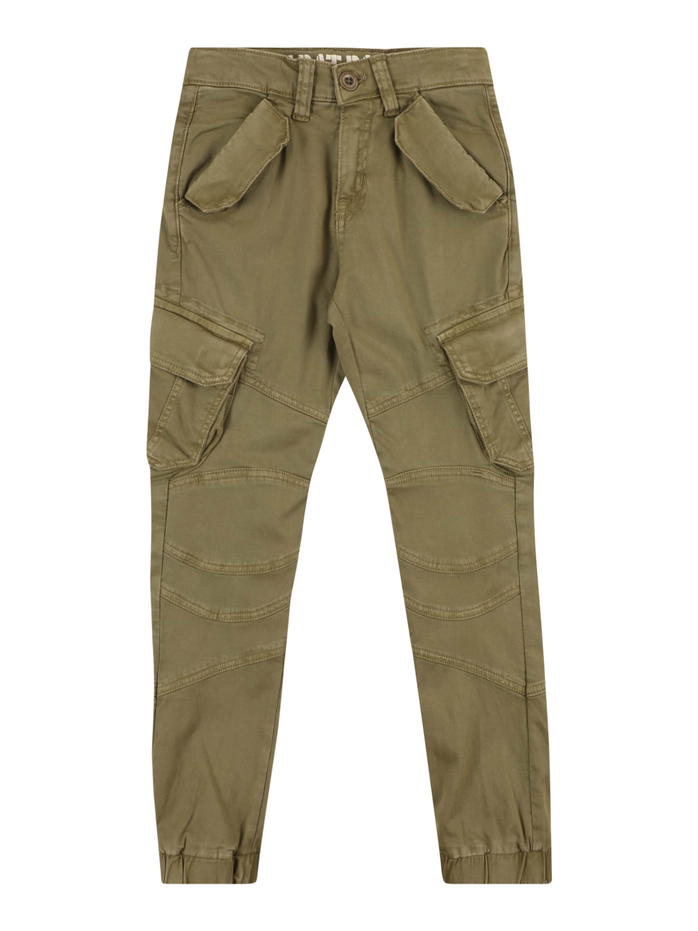 ALPHA INDUSTRIES Tapered Bukser i grøn: forside