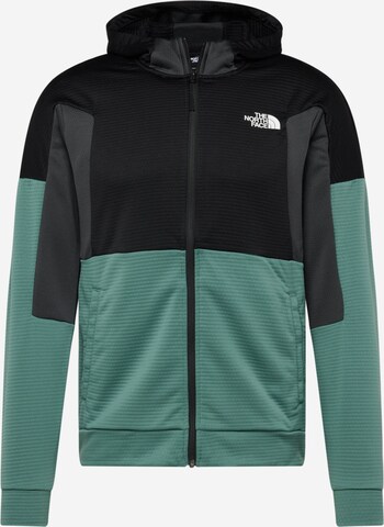 THE NORTH FACE - Casaco de velo funcional 'Mountain Athletics' em verde: frente