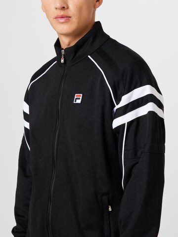 FILA Sweatjacke 'ZVOLEN' in Schwarz