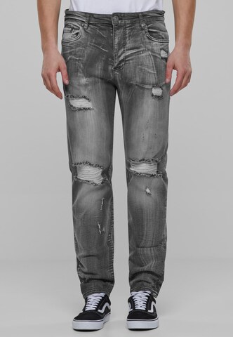 2Y Premium Regular Jeans in Grau: Vorderseite