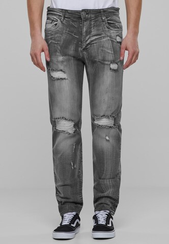 2Y Premium Regular Jeans in Grey: front