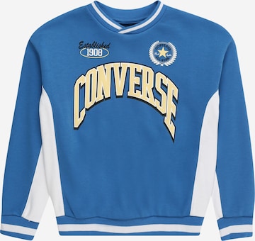 CONVERSE - Sweatshirt 'CLUB FT RETRO' em azul: frente