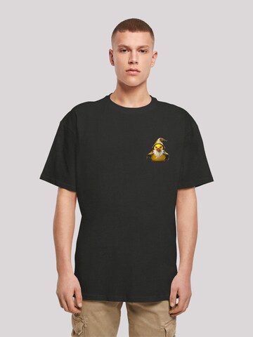 F4NT4STIC T-Shirt 'Rubber Duck Wizard' in Schwarz: predná strana