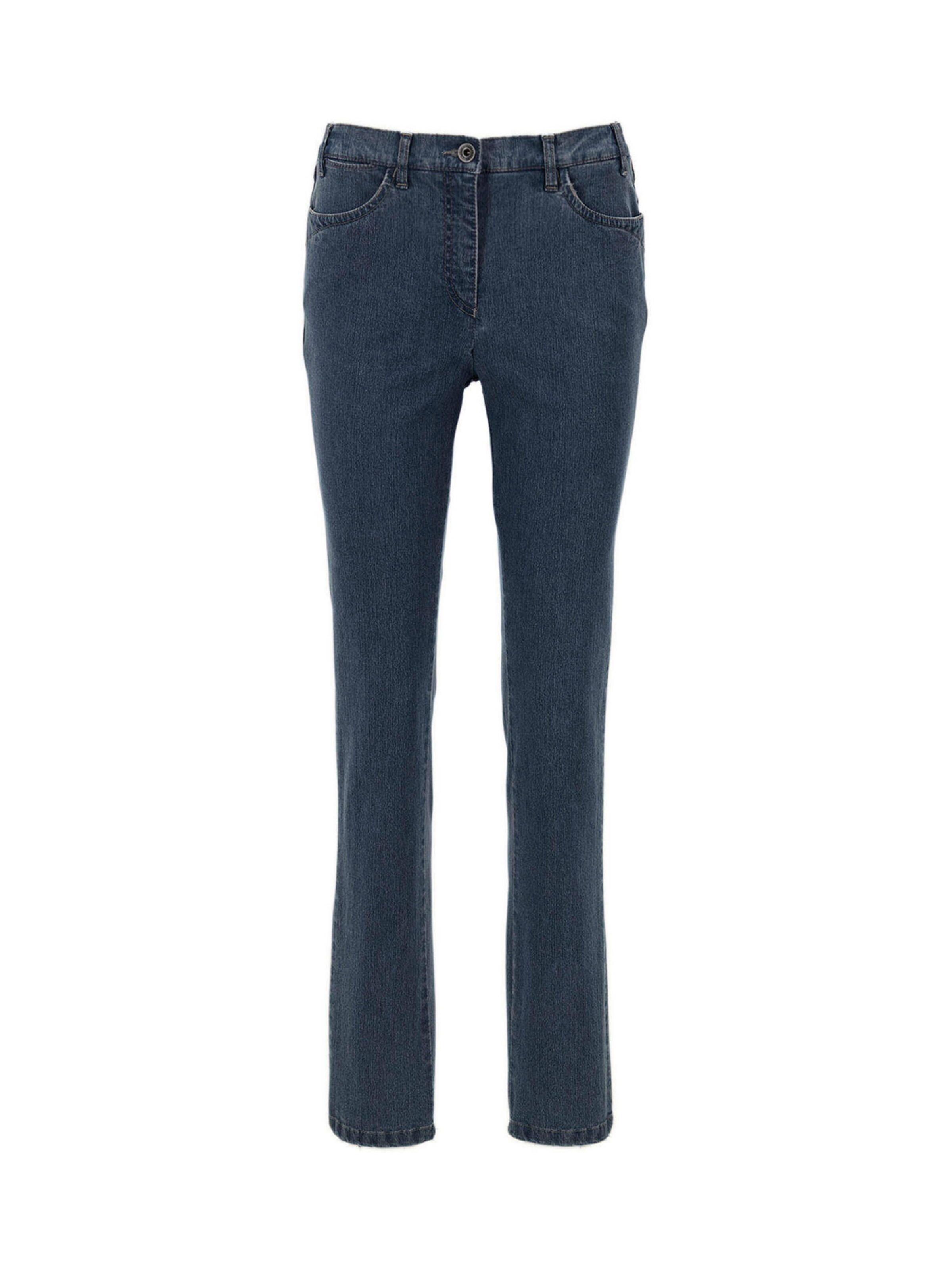 Goldner Slimfit Jeans 'Carla' in Blauw: voorkant