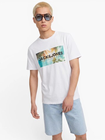 JACK & JONES Tričko 'JJINDIANA' – šedá: přední strana