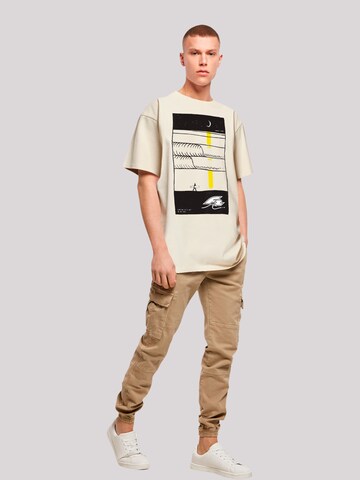 F2 Shirt 'Be Free Surfer Style Sommer' in Beige