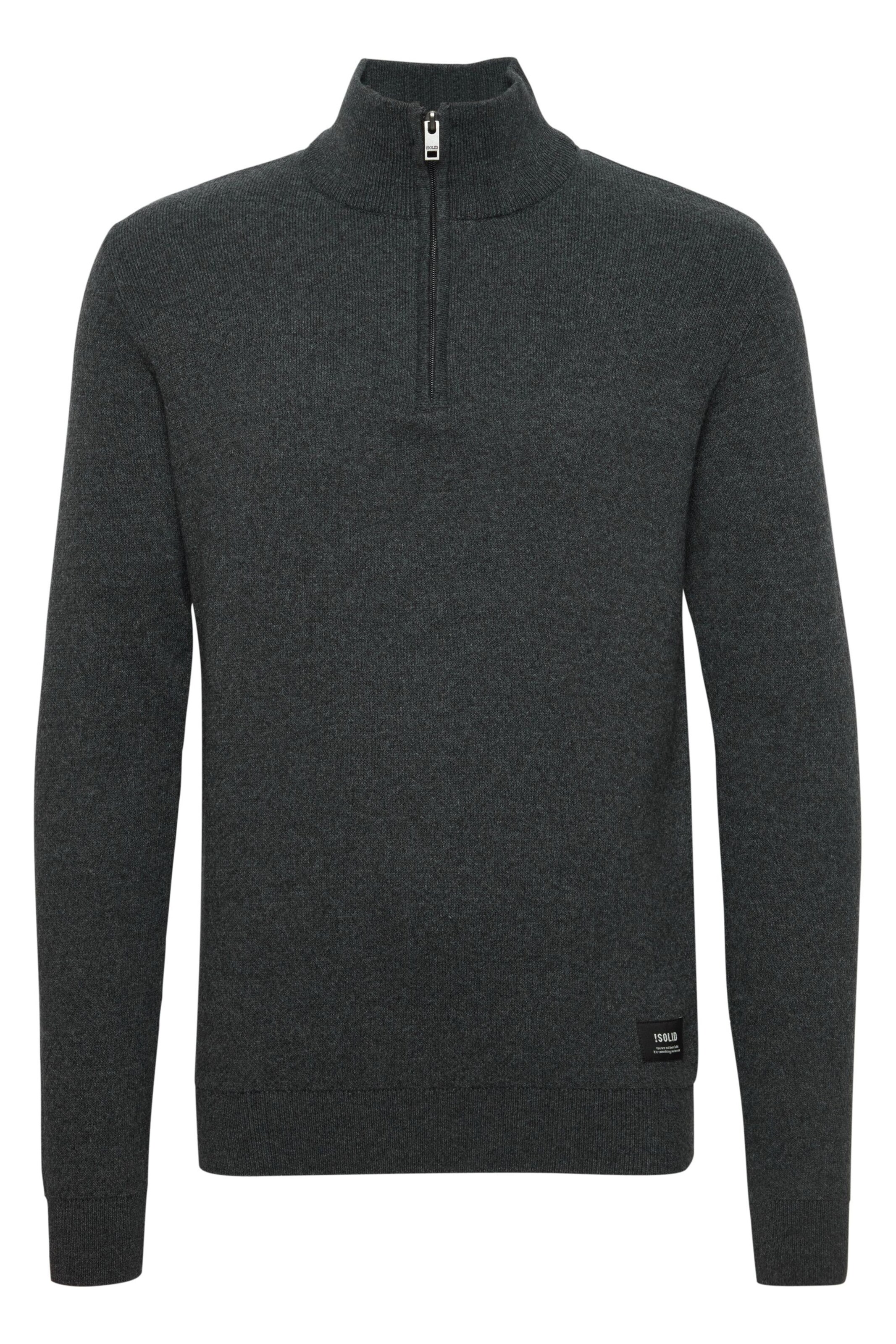 !Solid Trui 'Kaynel' in Grijs: voorkant