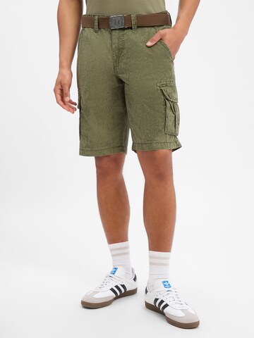 TIMEZONE Regular Cargo Pants 'Maguire' in Green: front