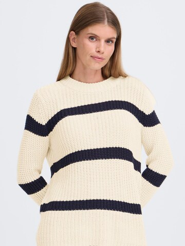 Pullover 'KANNA' di Oxmo in bianco: frontale