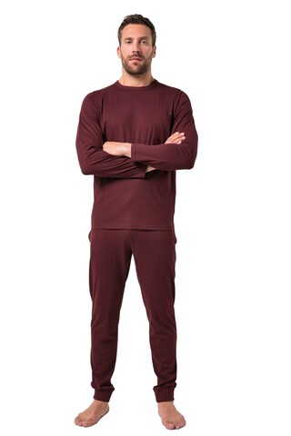 JP1880 Pajamas long in Red: front