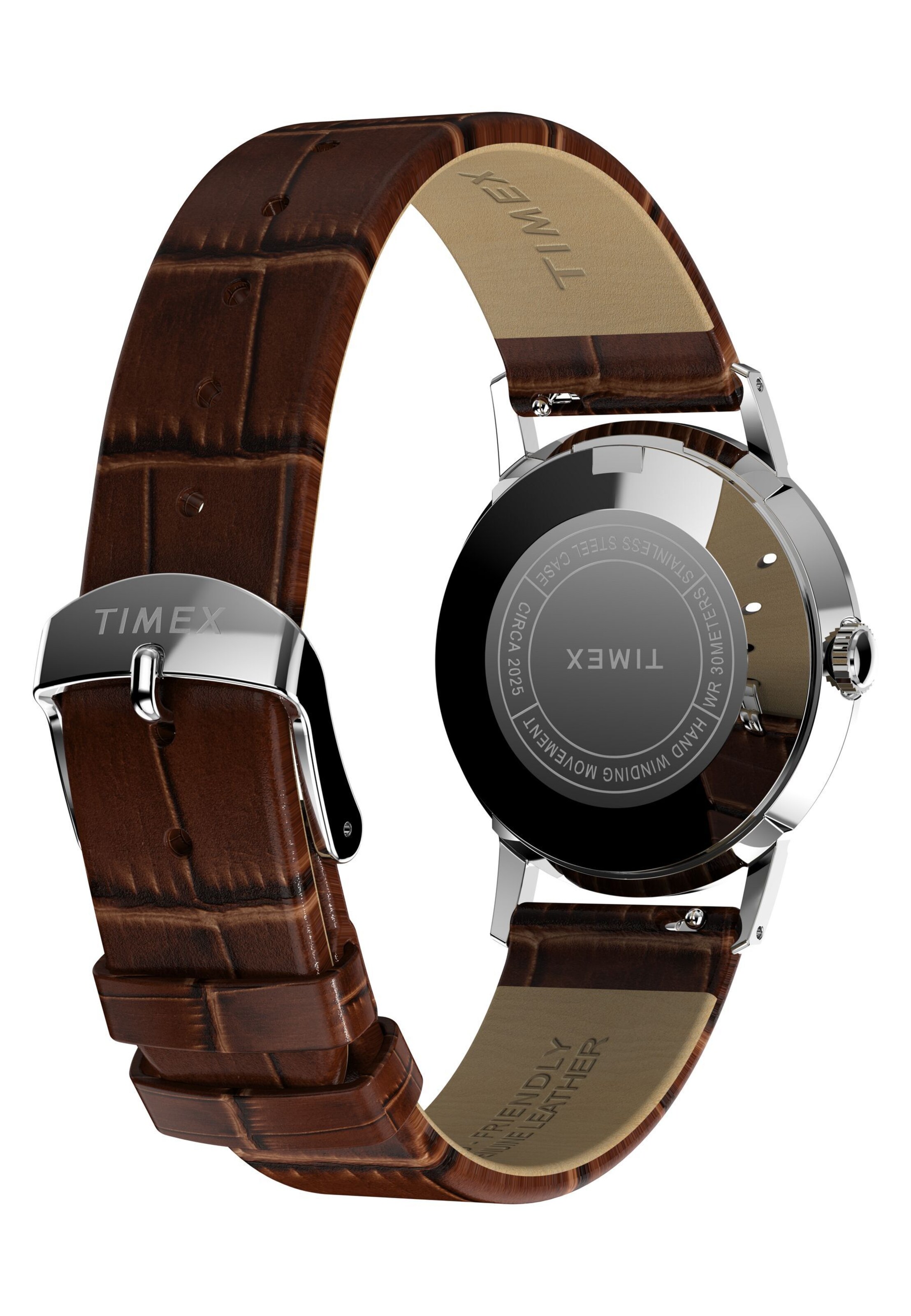 TIMEX Analog Watch 'Marlin Handwind' in Brown