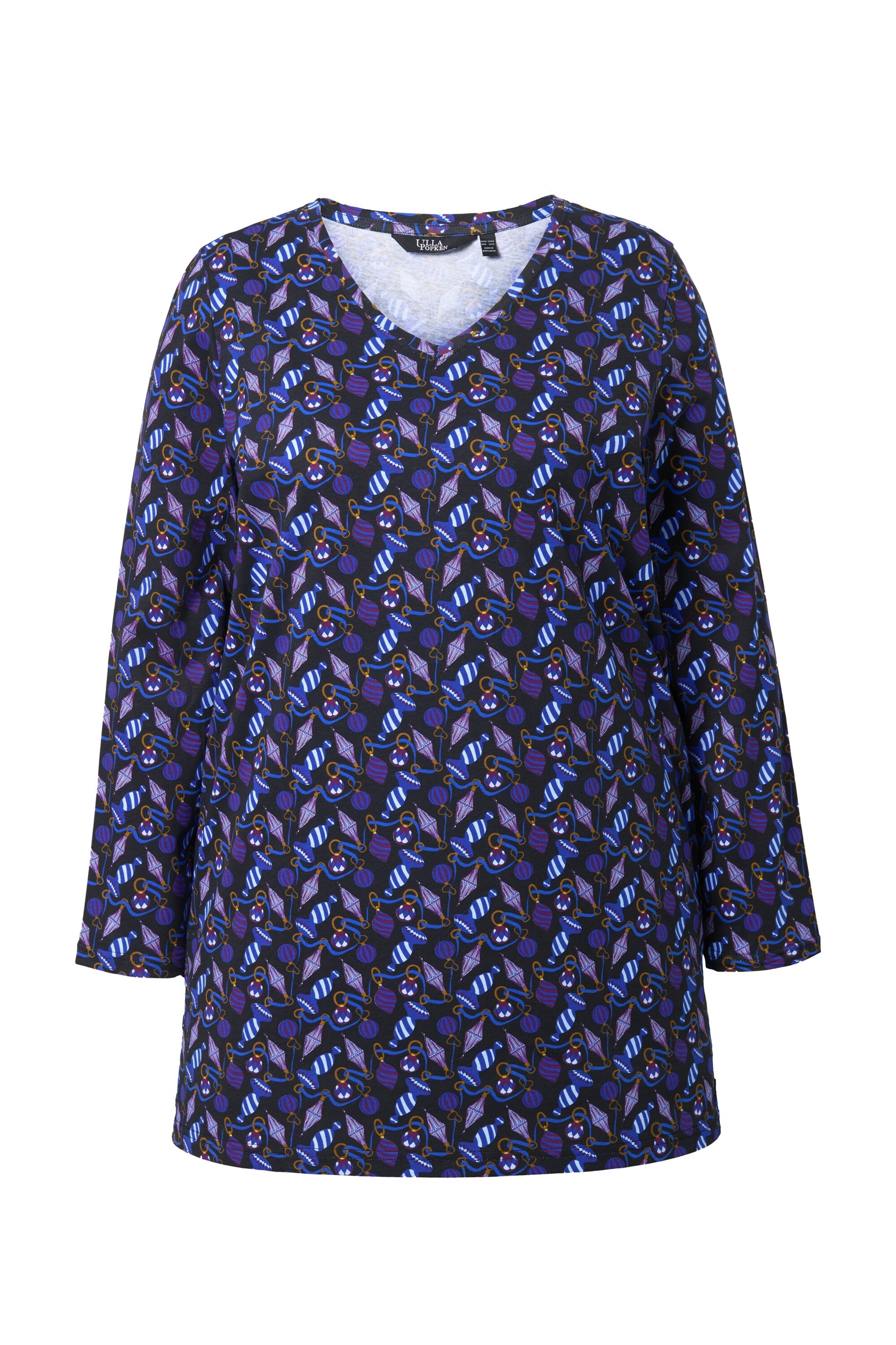 Ulla Popken Shirt in Gemengde kleuren: voorkant